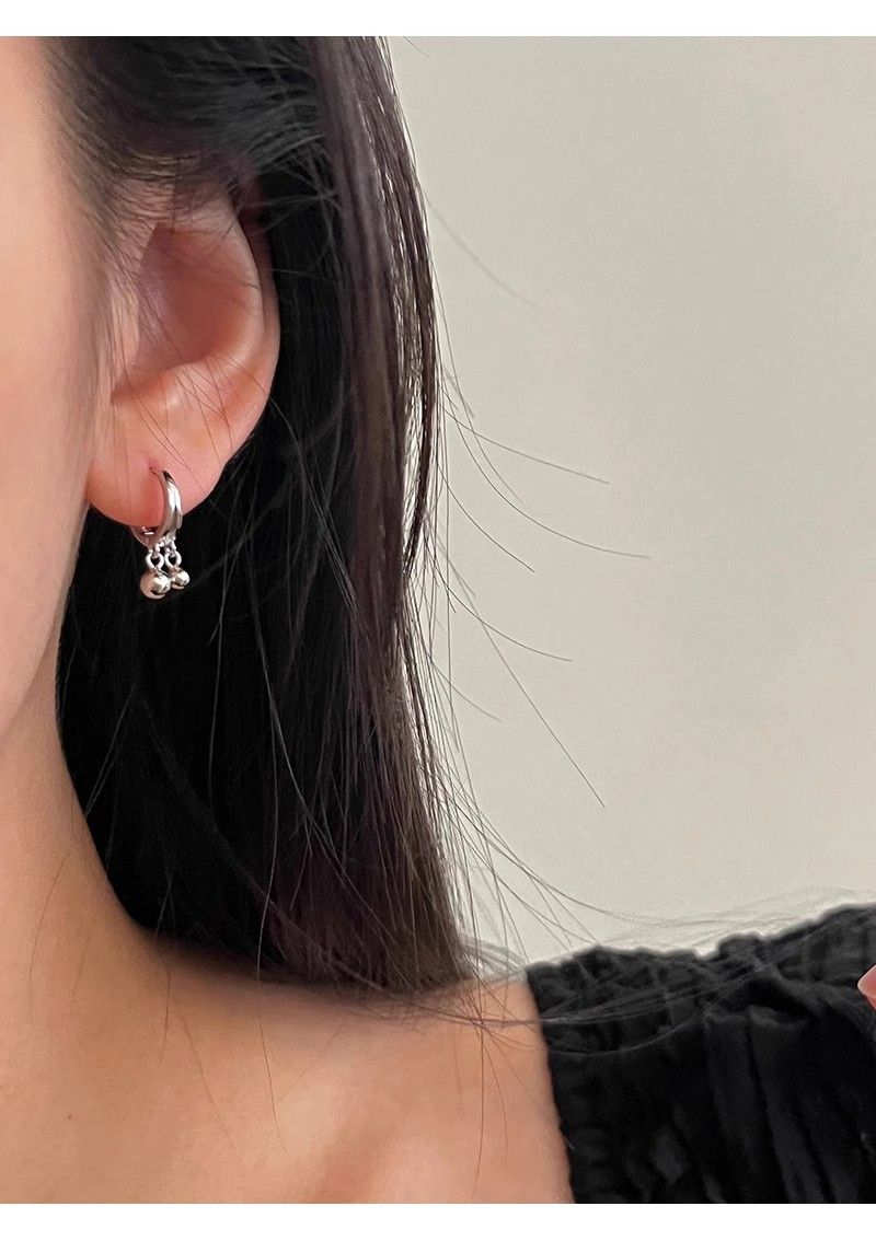 Orecchini a cerchio a doppia campana, colorati, estetici, versatili, corti, squisiti, da indossare senza togliere, in stile francese, da donna_voghion.com