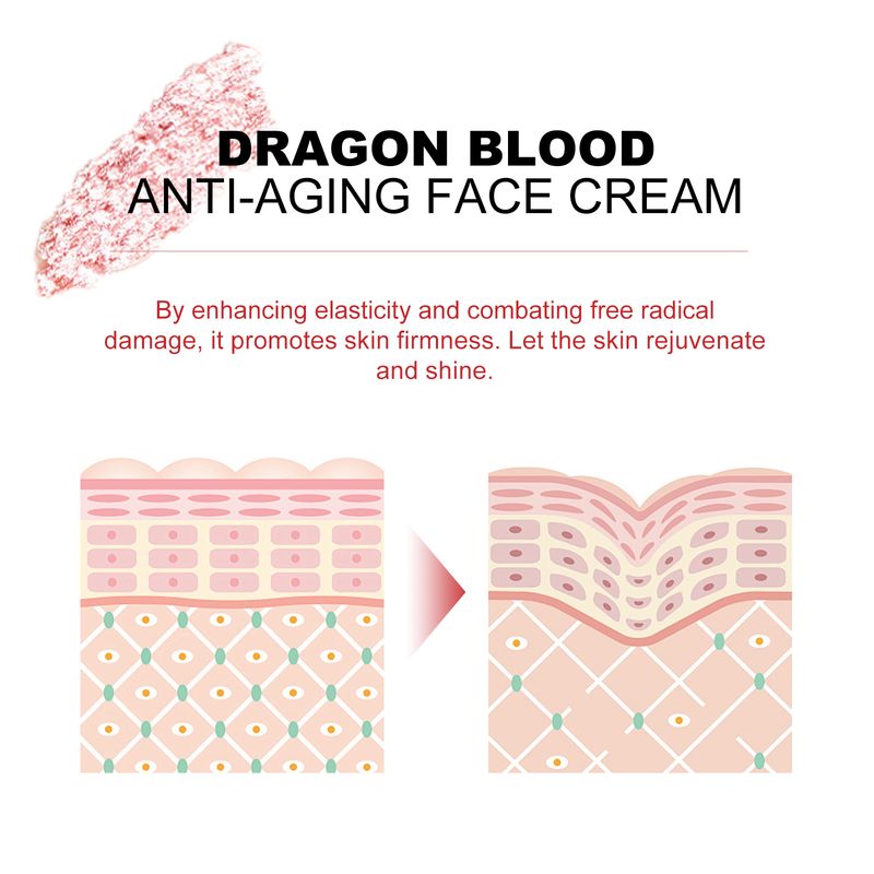 EELHOE Dragon Blood Anti-Aging Gezichtscrème, Vervaagt Fijne Lijntjes en Poriën. Hydrateert. Draagt Een Heldere Huidskleur. Verstevigt de Huid._voghion.com