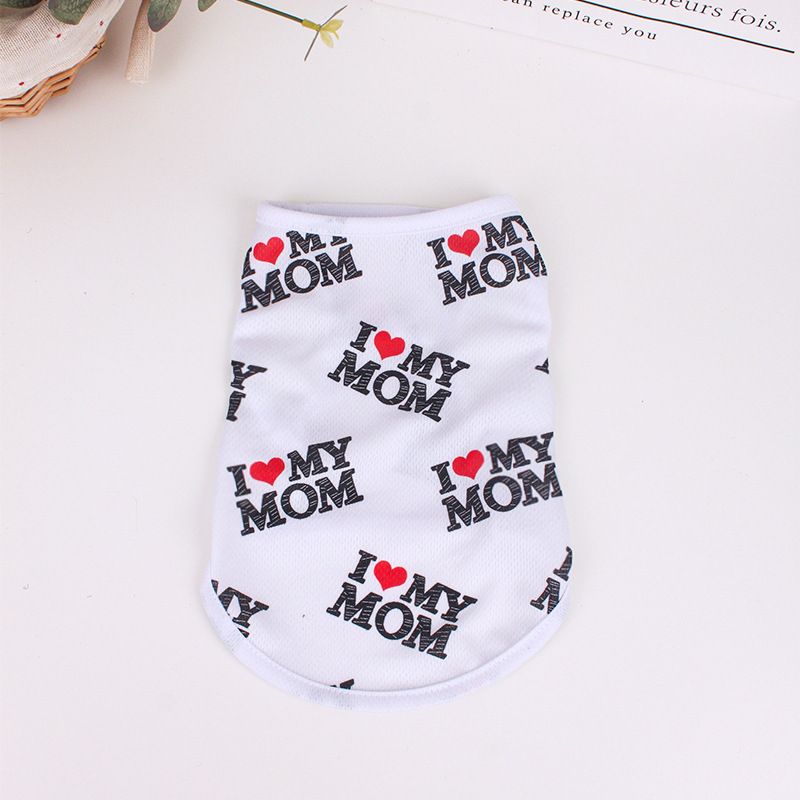 Summer Dog Thin Breathable Cartoon Vest For Teddy Bichon Small Dogs Lightweight Short Cat Two-Legged Clothes_voghion.com