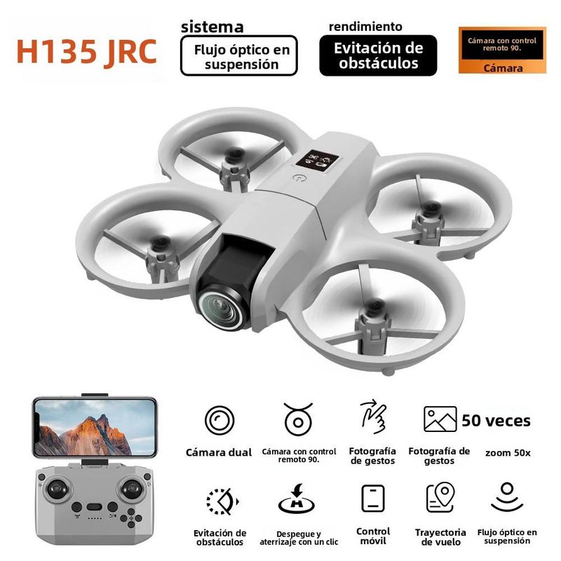 Mini drone JJRC H135 con telecamera HD 4K WiFi FPV, telecomando per evitare gli ostacoli, elicottero portatile, quadricottero giocattolo per_voghion.com