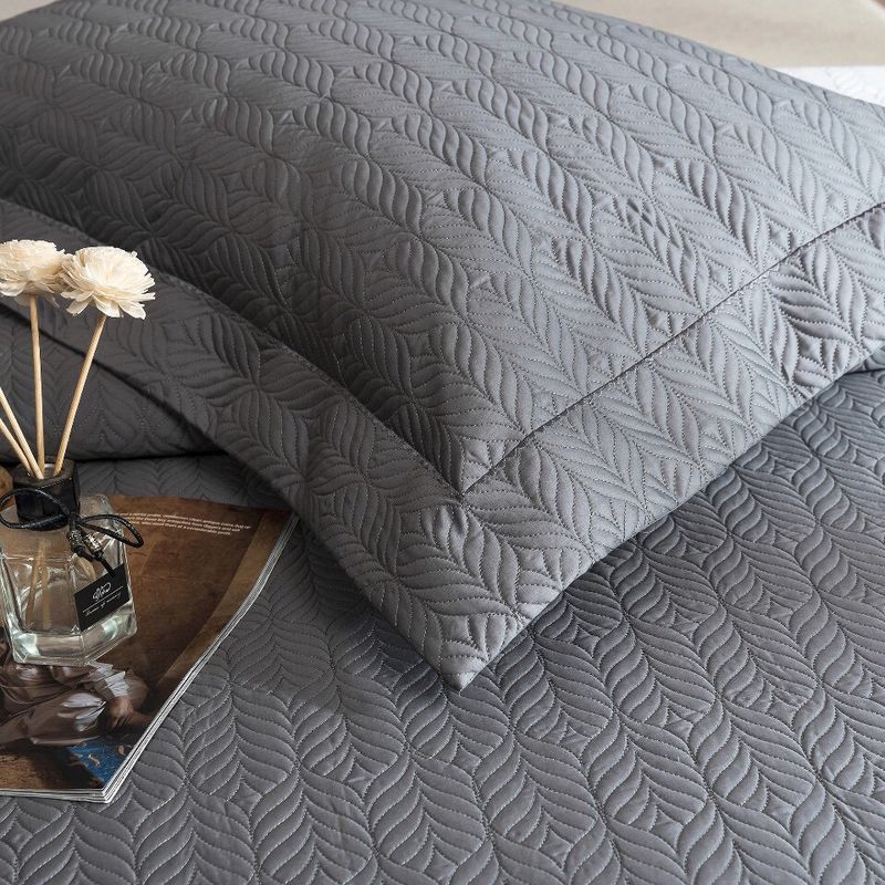 Copriletto in cotone di alta qualità, 100 pezzi, set da tre pezzi, trapuntato in cotone a fibra lunga, lenzuolo trapuntato in puro cotone, trapuntato da 1,8 m._voghion.com