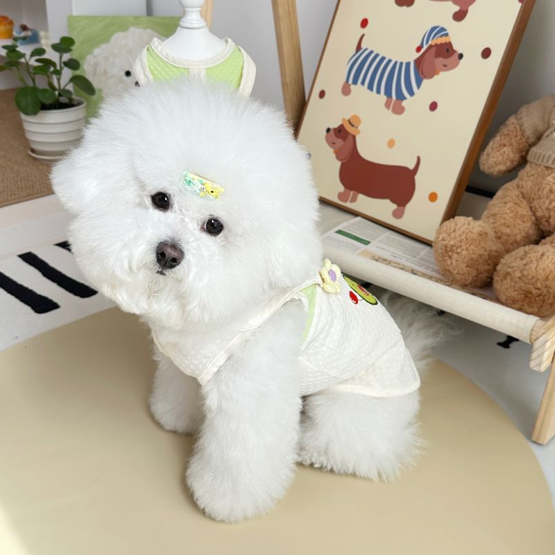Colete de tração para animais de estimação primavera verão, novo, abacate, roupas para cães, gatos, fino, anti-queda, bichon, pelúcia, vestuário_voghion.com