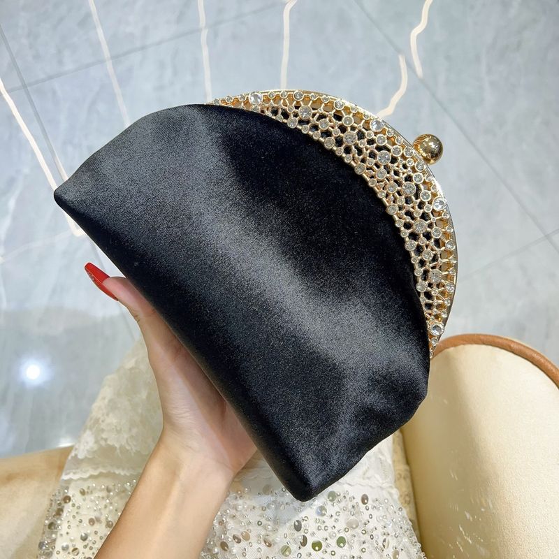 Nouvelle pochette en daim pour femme, élégante, sac à main haut de gamme, sac à bandoulière avec strass, pour soirée_voghion.com