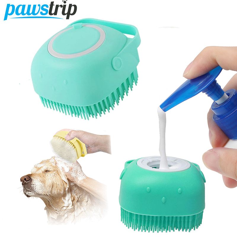 Cepillo de baño masajeador Pawstrip azul de PawParty Store_voghion.com