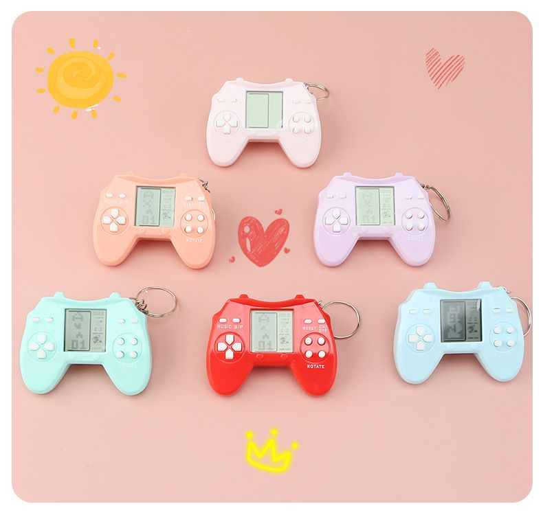 Portachiavi con mini controller Tetris classico Snake Game Console Gift_voghion.com