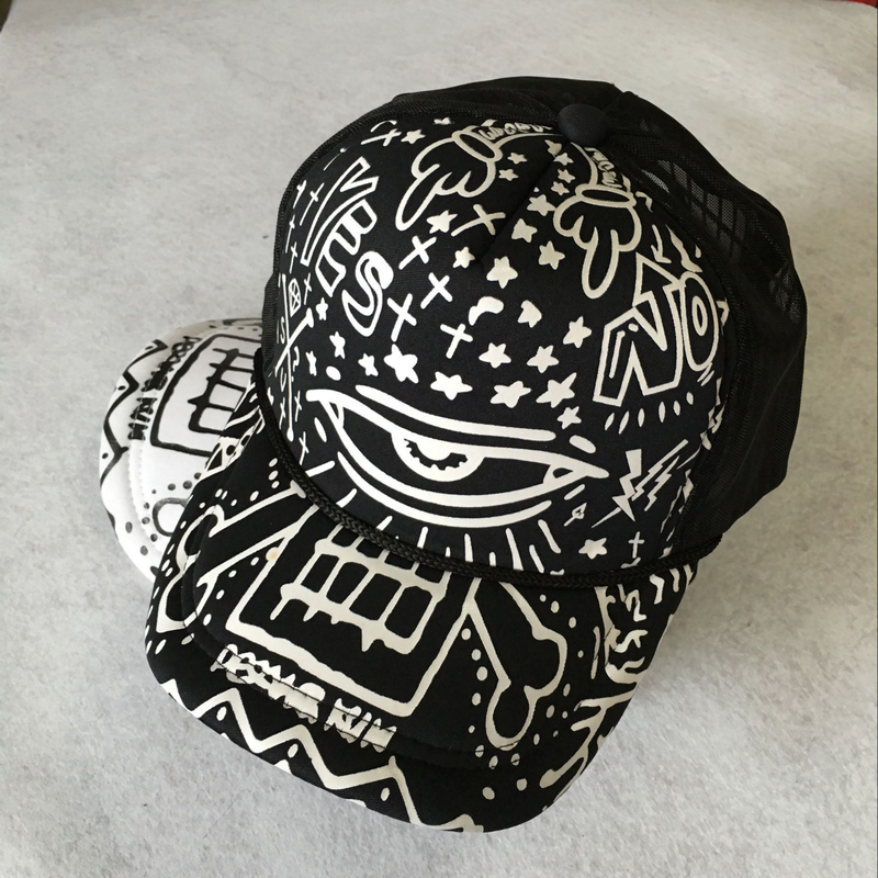 Cappello da baseball con graffiti all'aperto con lingua d'anatra diretto di nuova tendenza della moda coreana_voghion.com
