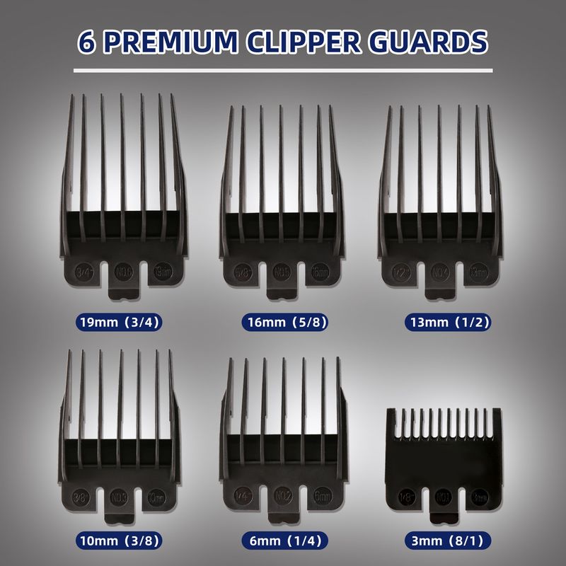 Tondeuse à cheveux avec écran LED - Réglage de la puissance à cinq vitesses et tondeuse électrique frontale_voghion.com