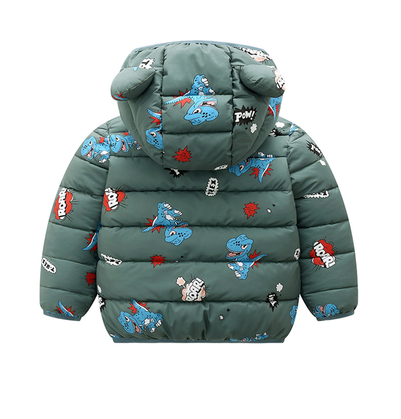 Jaqueta infantil acolchoada de algodão para crianças, primavera e inverno, desenho animado, jaqueta curta acolchoada de algodão infantil para meninos e meninas_voghion.com