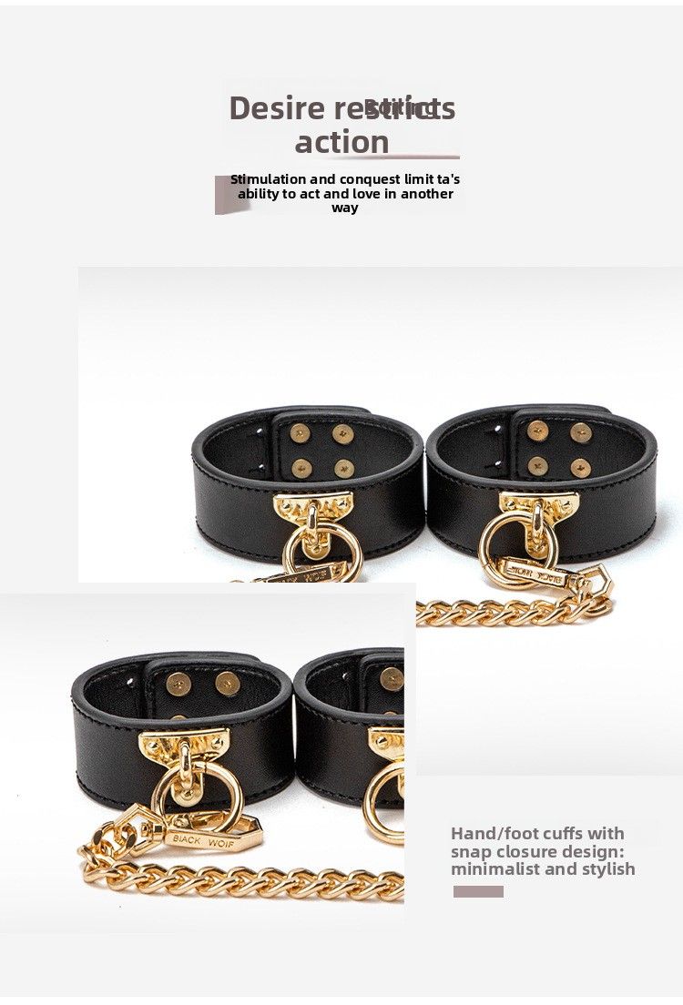 Peach Please" Deluxe Leather Bondage Set | 8-Piece SM Toy Collection With Case For Domination And Play_voghion.com