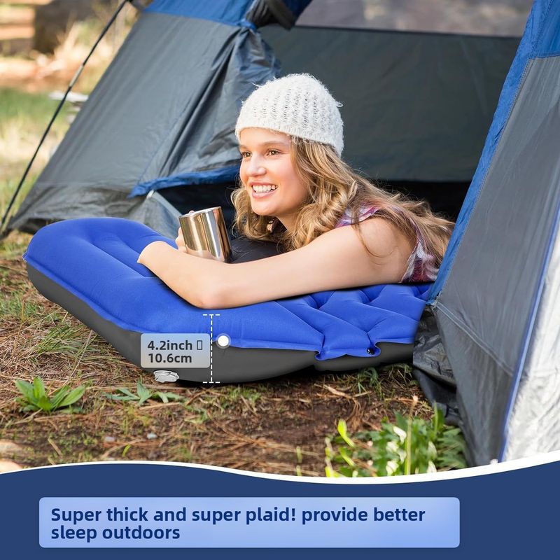 2024 Portable Outdoor Moisture-Proof Camping Sleeping Mat Mobile Inflatable Bed_voghion.com