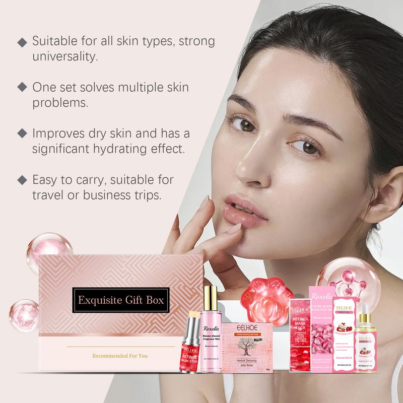 Gift Box Moisturizing Facial Skin, Moisturizing, Shining, And Caring For Daily Skincare Products Set_voghion.com