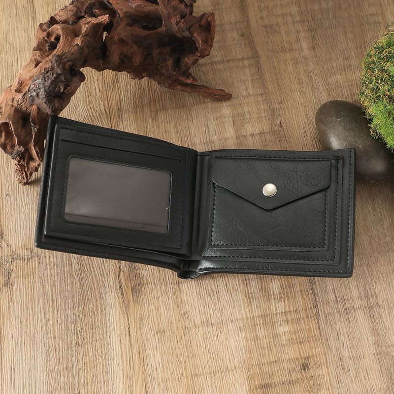 Men's Business Wallet Tie Ballpoint Pen + Keychain 4pcs/set Gift Box Set_voghion.com