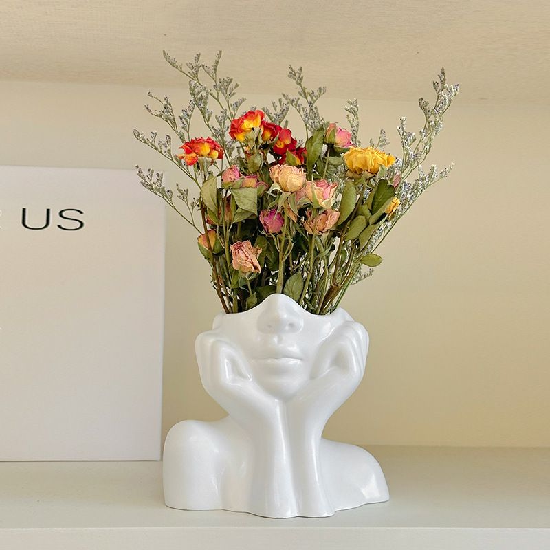 Ins Nordic Style High End mājas vāze Viegla Luksusa Mājas Dzīvojamā istaba Galda apdare Pudele Amatniecība Hidroponiski ornamenti_voghion.com