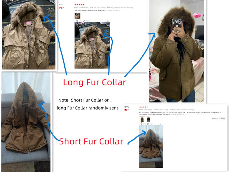 2022 ny vinterjacka kvinnor parkas mode lång kappa ullfoder huva parkas smal med pälskrage varm snöslitage vadderad_voghion.com