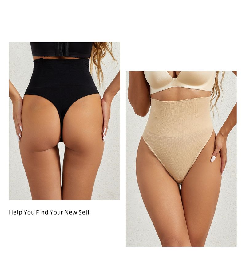 Body Shaping Women's High Waist Abdominal Pants Body-fit Belly-fitting G-string Exposed Ass PP Hip-lifting Pants Hip Pants_voghion.com