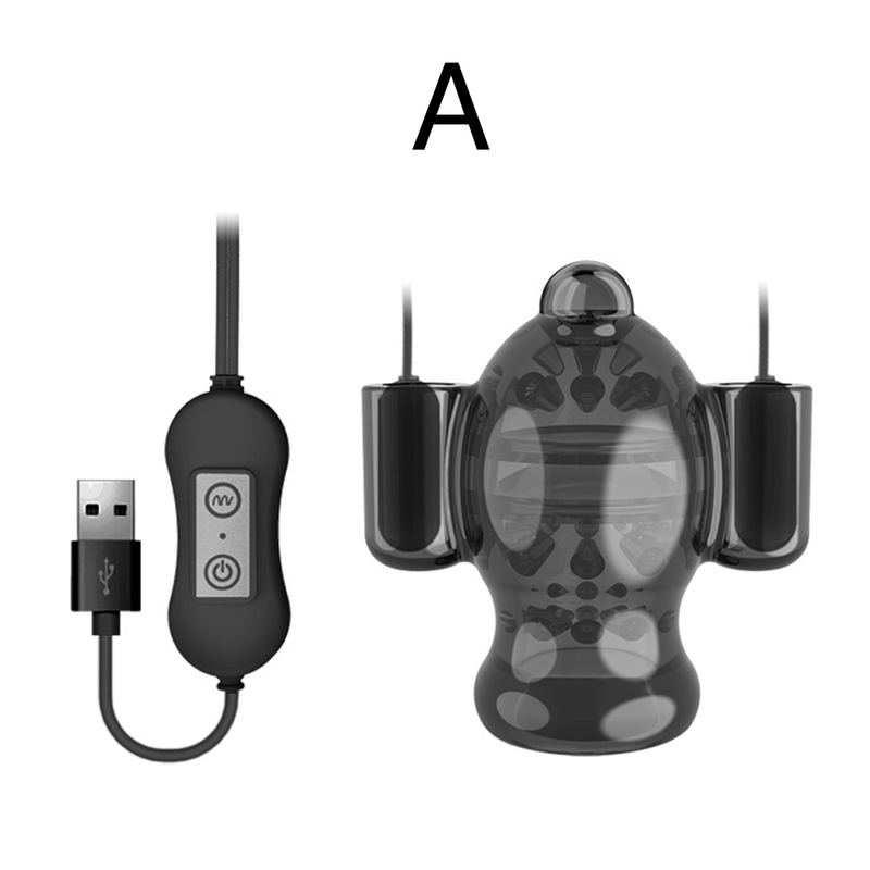 Sex Männer 20 Geschwindigkeit Trainer Ring Eichel Vibrator Spielzeug für Erwachsene Verzögerung Ejakulation Männlichen Schwanz Masturbieren_voghion.com