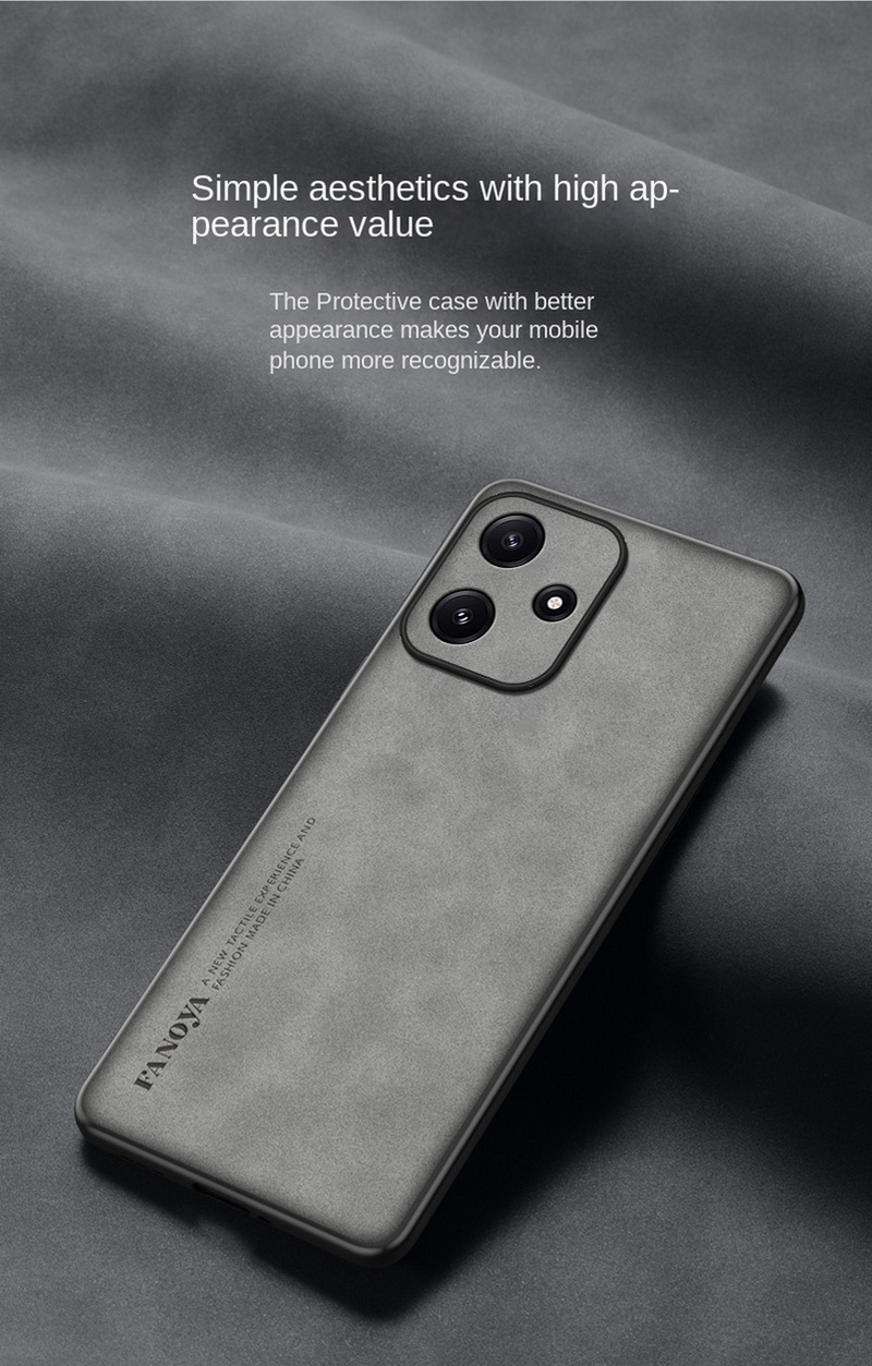 PU leather comfortable suede case For POCO M6 Pro F5 Pro X5 Pro F4 GT X4 GT M4 Pro X3 GT F3 M3 F2 Pro Soft Lens protect_voghion.com