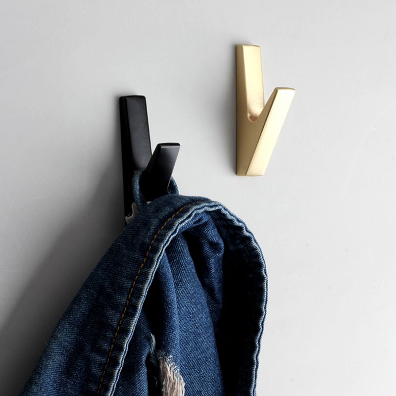 Black Wall Hooks - Strong Mounted Hanger For Towels & Keys_voghion.com