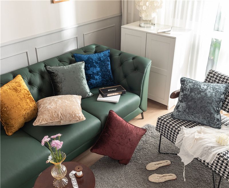 Neuer modischer, gestrickter, garngefärbter Hahnentrittmuster-Plaid-Quasten-Modell-Sofakissen-Kissenbezug im nordischen Stil_voghion.com