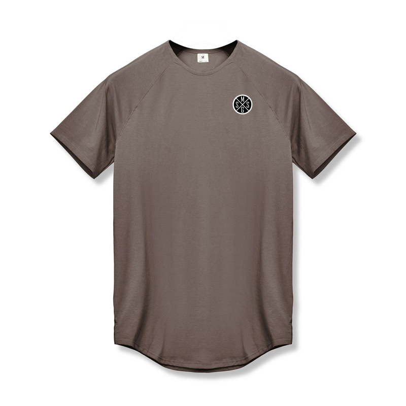 Men's sports tights basketball running top elastic T-shirt_voghion.com