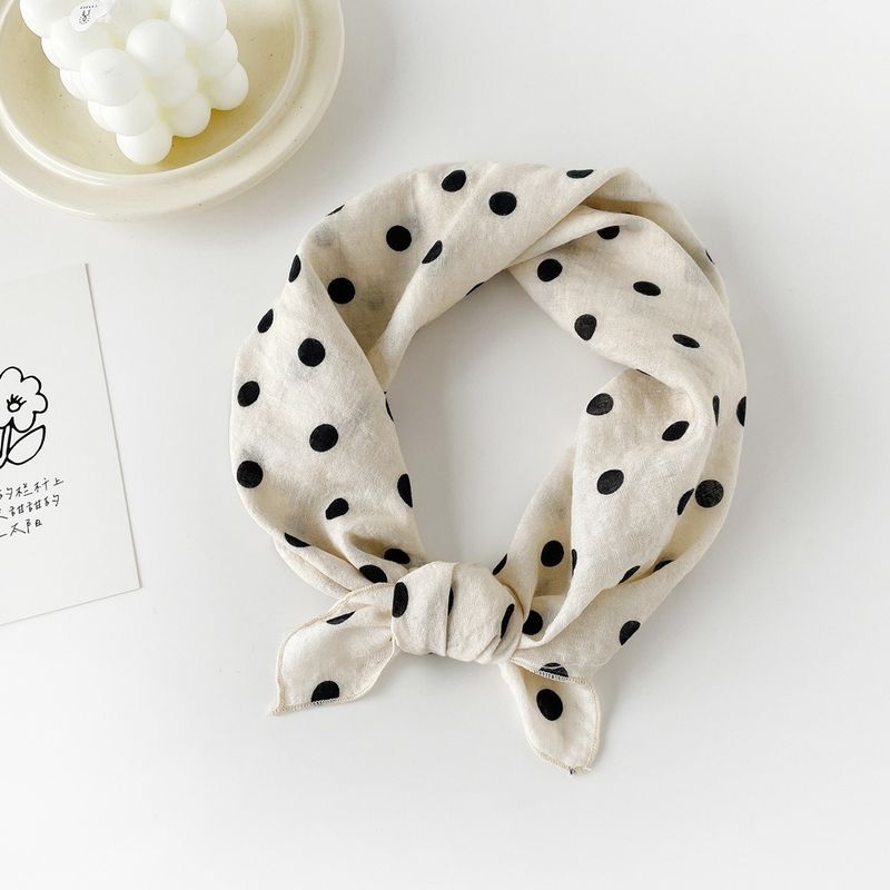 Pañuelos cuadrados pequeños de algodón para mujer, nuevos estilos de verano, pañuelos para la cabeza versátiles de moda, algodón con estampado digital y_voghion.com