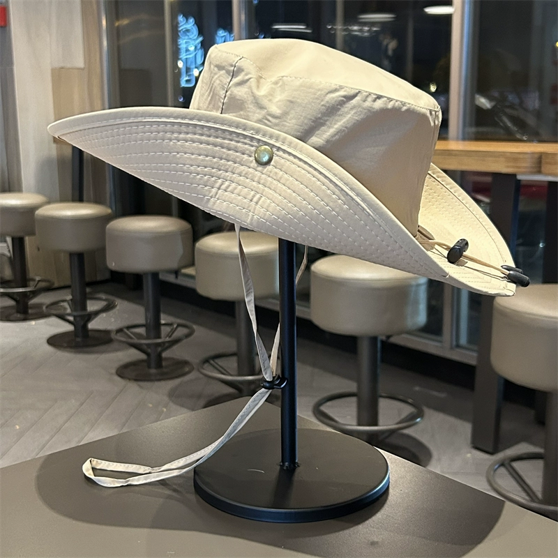 Outdoor-Kordelzug Fischer Männer Frauen im Sommer mit großer Krempe Schutz schnell trocknend Sonnenschutz für Camping,_voghion.com