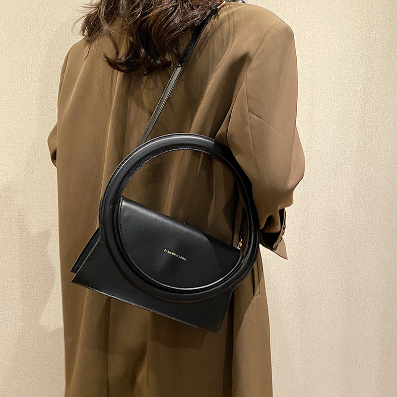 Borse delle migliori marche da donna 2024 Borsa a tracolla con tracolla da donna in pelle PU con grande manico rotondo alla moda_voghion.com