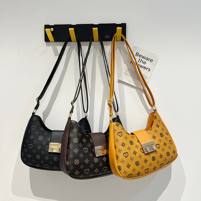 New Printed 2023 Women's Ladies Shoulder HOBO Underarm Bag_voghion.com