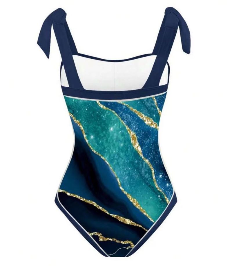 Roupas femininas, maiô feminino, conjunto de biquíni, saia conservadora que cobre a barriga, saia de praia de chiffon, saia envolvente, spot_voghion.com