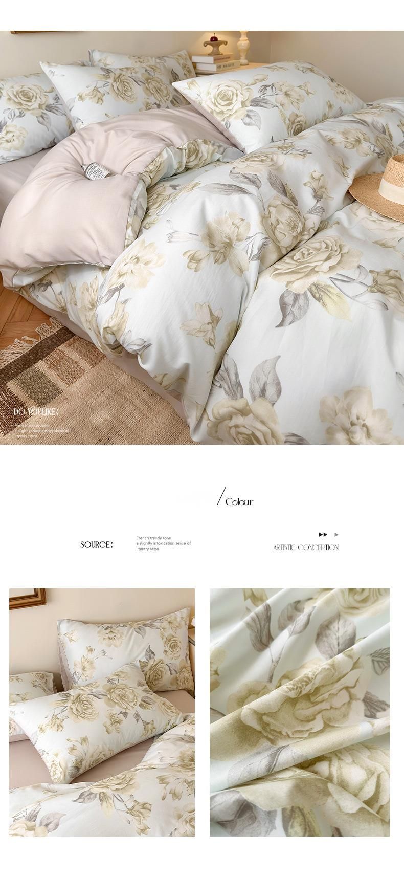 Set di biancheria da letto estiva in Lyocell Tencel, quattro pezzi, nuovo, Ice Silk, copripiumino e lenzuolo con angoli, tre pezzi_voghion.com