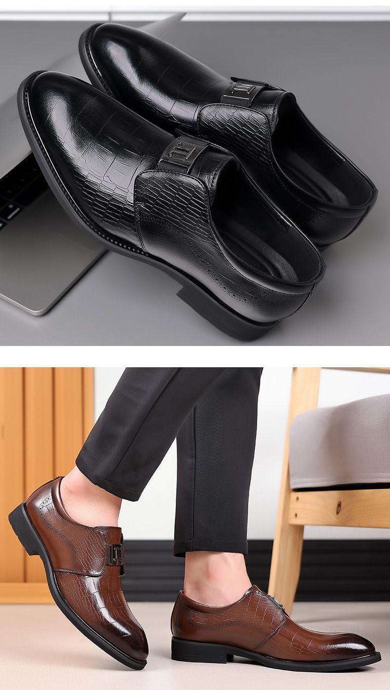 Herren Business-Kleid Schuhe Leder Britische Freizeitschuhe Herren spitze Rindsleder Schuhe Hochzeitsschuhe_voghion.com