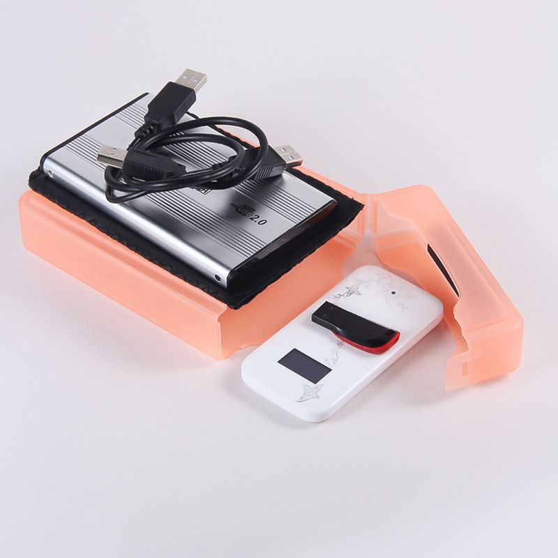 3,5 polegadas de plástico à prova de poeira IDE SATA HDD disco rígido caixa de armazenamento caixa capa_voghion.com