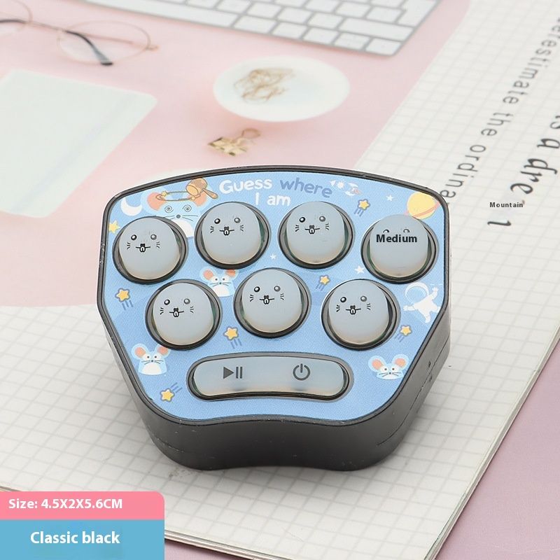 Mini-Handheld-Spielkonsole Cartoon-Muster Bodenmaus elektronisches leuchtendes Spielzeug kleiner Anhänger Schlüsselanhänger_voghion.com