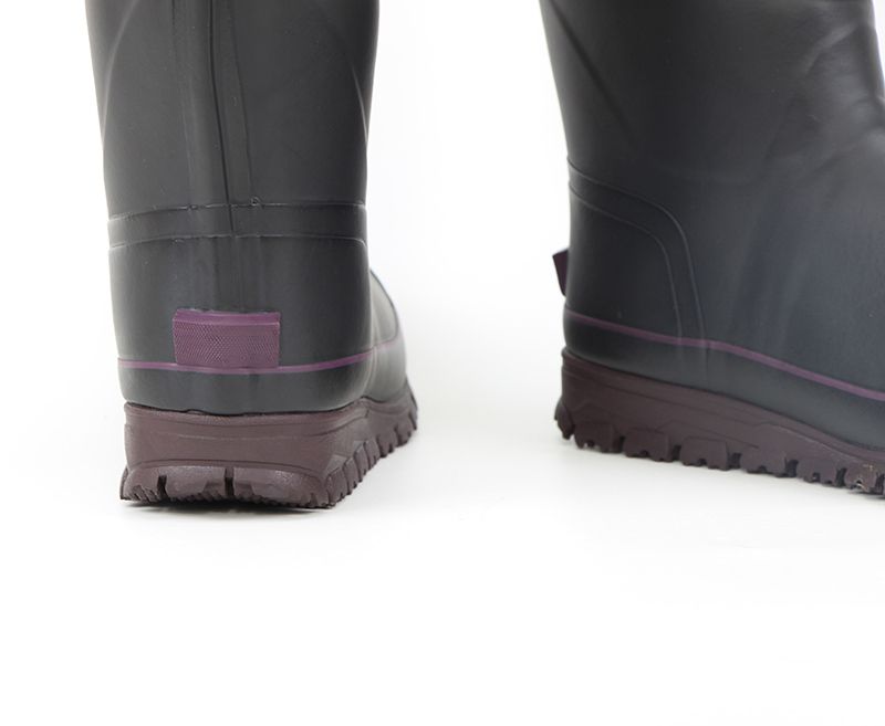 Warm High-End Solid Color Natural Rubber Fishing Rain Shoes_voghion.com