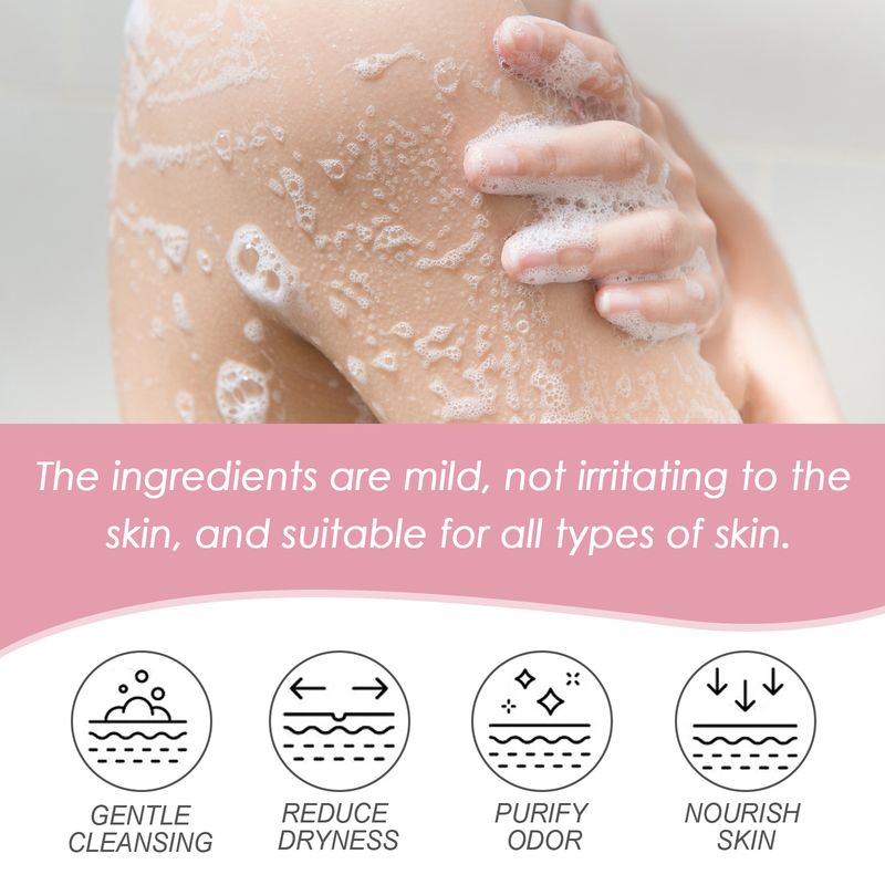 OceAura Onion Biotin Rosemary Body Wash, Gentle Cleansing Moisturizing Skin Refreshing Moisturizing_voghion.com