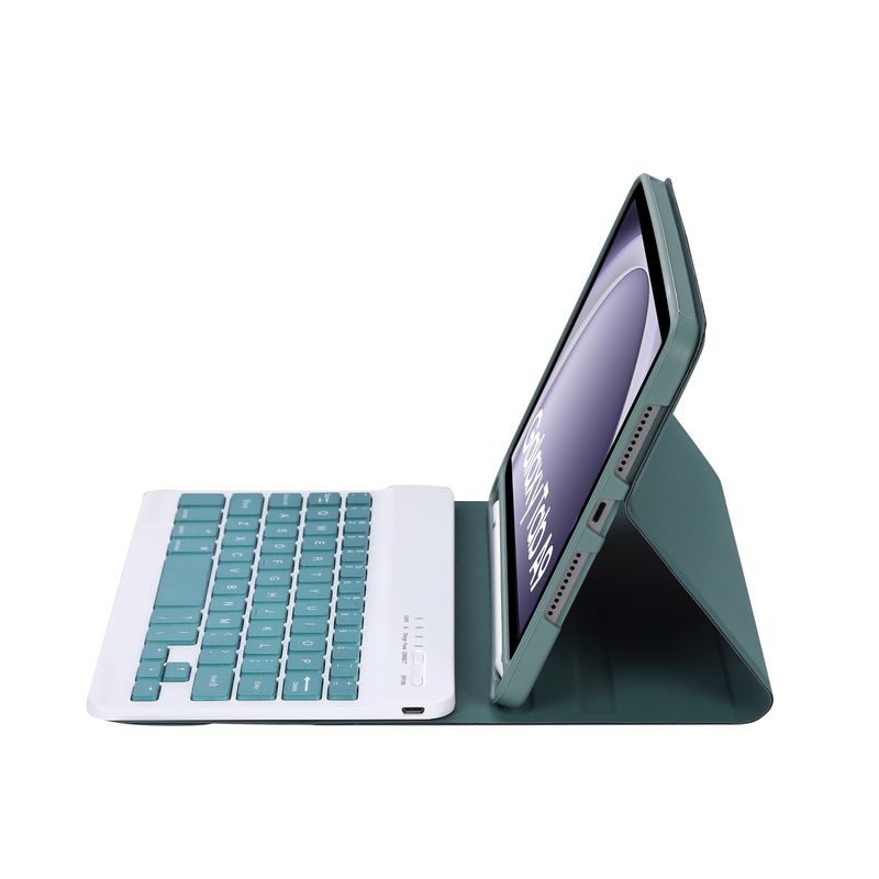 Suitable for Samsung Galaxy Tab A9 Plus Bluetooth Keyboard Leather x110 x115 Pen Slot Protective Cover_voghion.com