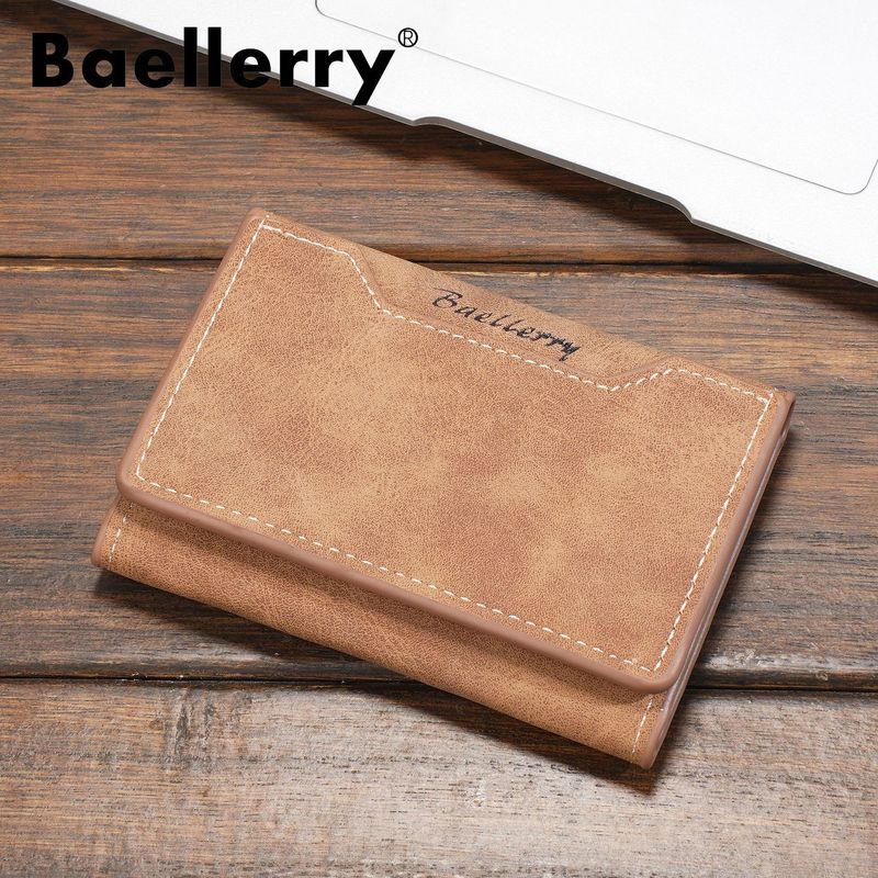 New Men's Multi-Card Slots 70% Off Matte Clip Simple Thin Youth Case PU Small Card Holder For Men_voghion.com