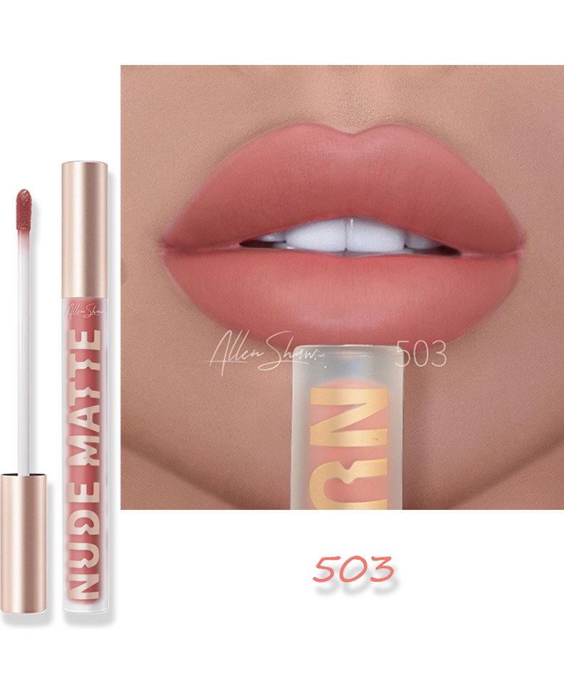Maquillage 8 couleurs mat rouge à lèvres imperméable longue durée rouge à lèvres Sexy rouge rose Veet Nude rouges à lèvres maquillage s_voghion.com
