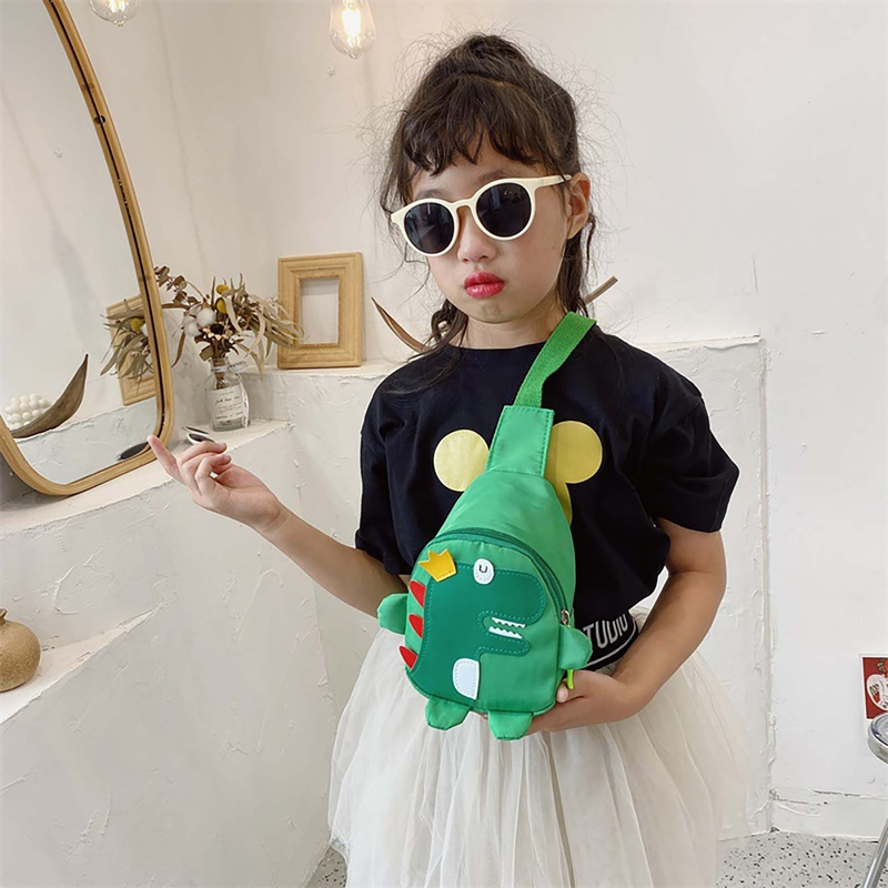 Zaino per bambini Lihanbao, stile coreano, accessori alla moda, impermeabile, modello dinosauro, borse per bambini per la scuola, nero_voghion.com