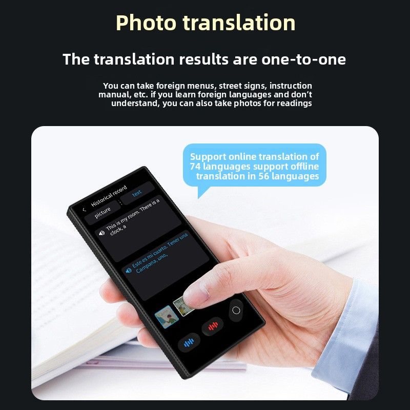 Smart Translator Offline No Network Needed Travel Abroad Portable Real-Time Multi-Language English Voice Photo_voghion.com