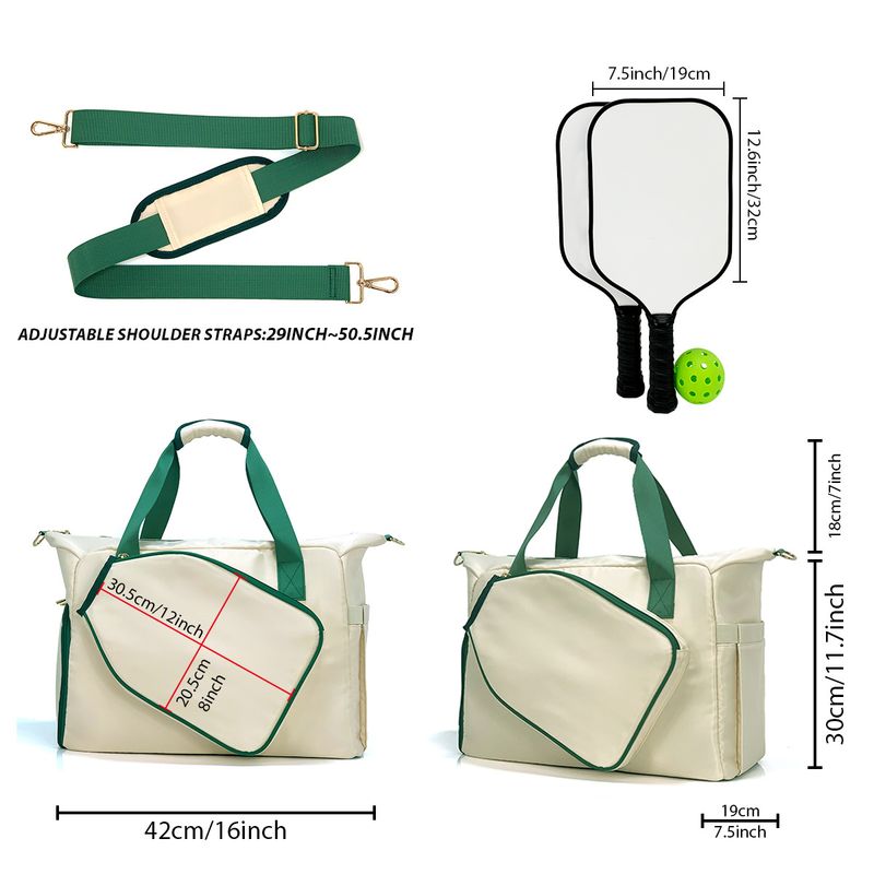 Portable Fitness Oxford Cloth Tennis Racket Unisex Shoulder Badminton Pickleball Bag_voghion.com