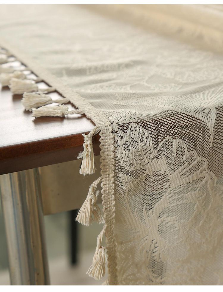 Nappe Tulipe et Oiseau – Housse de table rectangulaire en polyester de qualité supérieure 140 x 80 à 300 cm, résistante à la chaleur pour table à manger/table basse – Décoration florale nordique_voghion.com