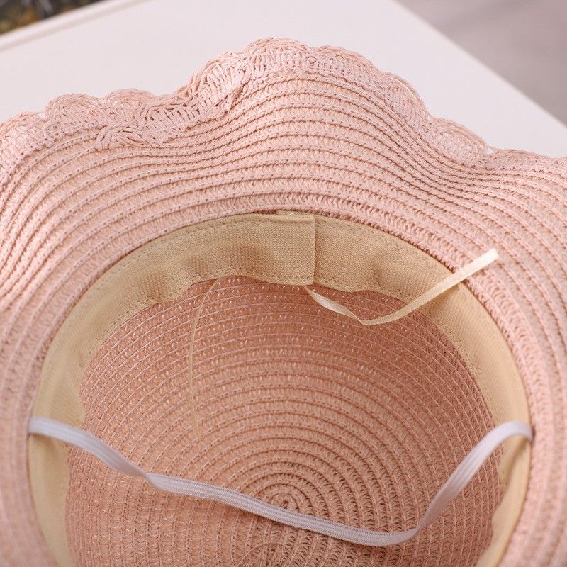 2020 Nuova Estate Per Bambini di Paglia Della Ragazza di Modo Piccola Borsa a Tracolla Set Genitore Bambino Pescatore Cappello Bacino con Grandi Grondaie_voghion.com