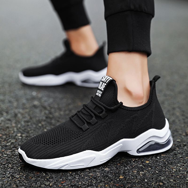 Pantofi sport pentru bărbați cu pernă de aer confortabili, cu talpă moale și șireturi noi de vară_voghion.com