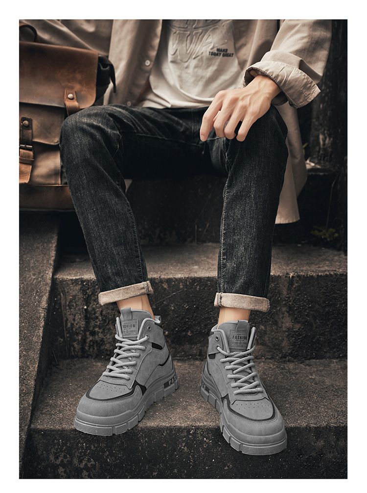 Herbst Neue atmungsaktive High Top Martin Stiefel Herren Britische rutschfeste Arbeitskleidung Casual Arbeitsschutzschuhe Herren_voghion.com