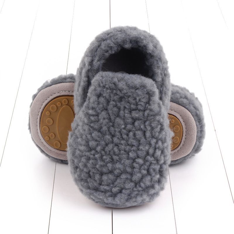 Scarpe da bambino autunno e inverno scarpe da bambino foderate in pile suola in gomma morbida antiscivolo scarpe da bambino scarpe di cotone scarpe da bambino all'ingrosso 2706_voghion.com