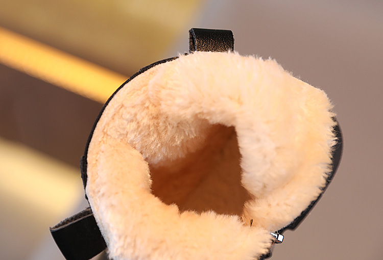Scarpe per bambini alla moda Stivali alla moda per bambini Stivali in cotone per ragazzi Stivali da neve alla moda per ragazze Antivento Warm Tide_voghion.com