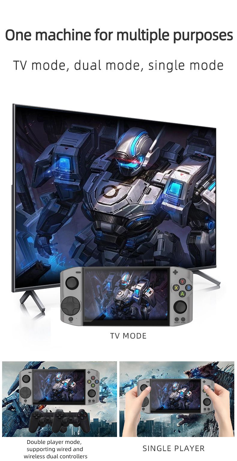Mech-Spielkonsole für Kinder – 8 GB Dual-Player-Handheld im PSP-Stil mit über 500 klassischen FC-/Arcade-Spielen_voghion.com