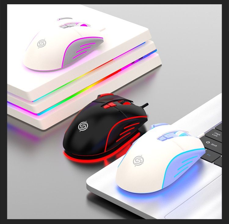 Digitex Digitex Viper Q6 Wired Gaming Mouse E-sports Luminous Desktop Computer Notebook Office Home Lol Macro Programming USB_voghion.com