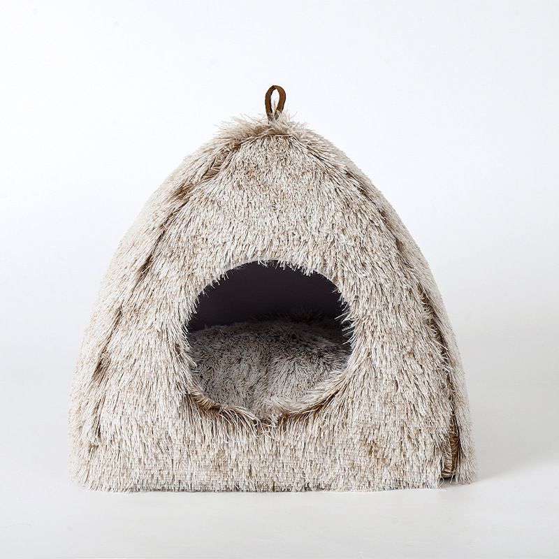 Zamknięty, ciepły namiot dla kota, małego psa, długowłosego chomika, świnki morskiej, królika_voghion.com